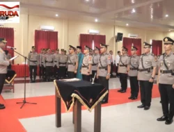 Kapolres Kampar Pimpin Sertijab Kasat Binmas dan Enam Kapolsek