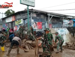 TNI Kerahkan Personel dan Materiil Tangani Galodo di Arosuka, Akses Padang–Solok Dibersihkan